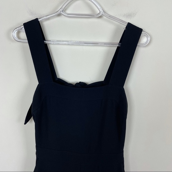 Madewell Apron Bow-Back Wide Leg Jumpsuit Black Size 0 - Picture 3 of 9